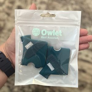 NEW Owlet Fabric Socks — Size #1 < 12 lbs — Deep Sea Green